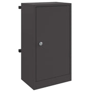Vidaxl brievenbus met opslag met de deur zwart 30 x 20 x 55 cm staal - afbeelding 2