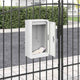 Vidaxl brievenbus met opslag met de deur wit 30 x 20 x 55 cm staal