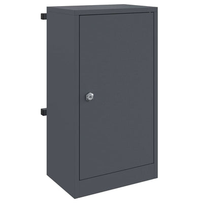 Vidaxl brievenbus met opslag met slot antraciet 30 x 20 x 55 cm staal