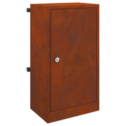 Vidaxl brievenbus met opslag roestig 30 x 20 x 55 cm weervast staal - afbeelding 2