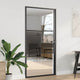 Vidaxl glazen deur 102,5 x 3,5 x 201,5 cm aluminium zwart