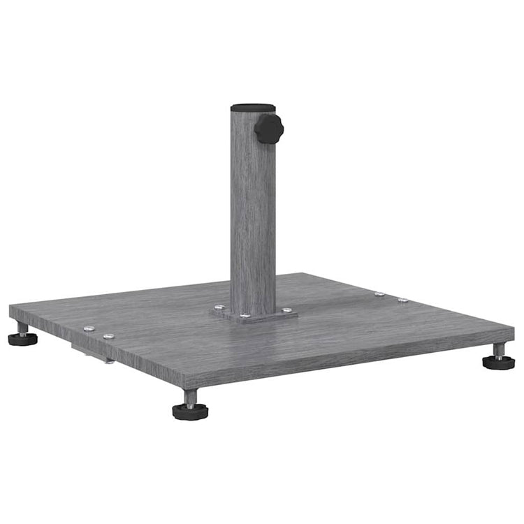 Vidaxl parasolvoet 28.95 kg donkergrijze houtlook vierkant