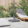 Vidaxl parasolvoet donkergrijze houtlook 45 x 45 x 31,5 cm