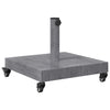 Vidaxl parasolvoet donkergrijze houtlook 45 x 45 x 31,5 cm
