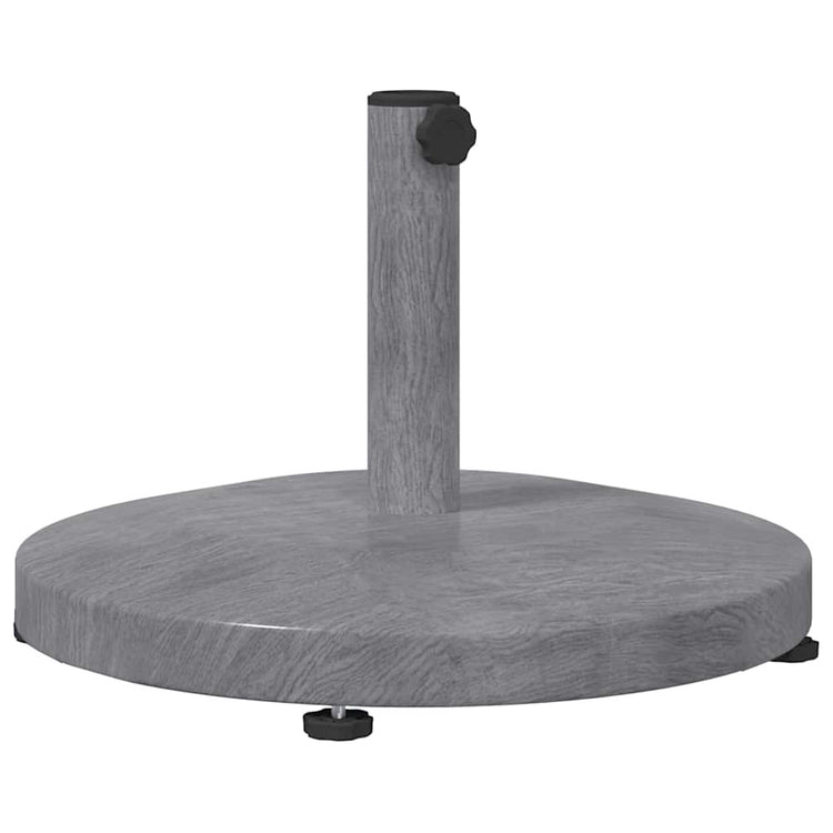 Vidaxl parasolvoet 24.35 kg donkergrijze houtlook rond