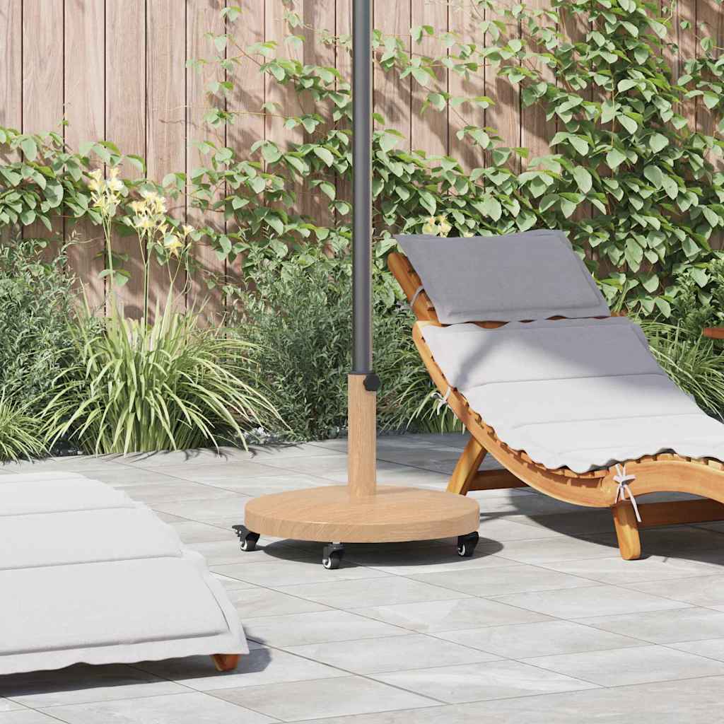 Vidaxl parasolvoet licht hout 48 x 48 x 32 cm