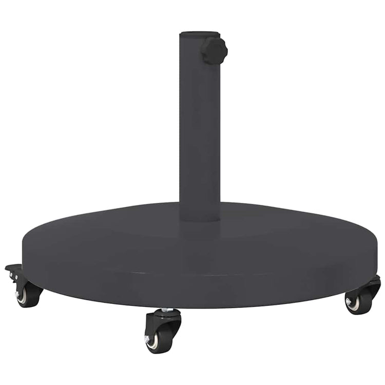 Vidaxl parasolvoet 24.45 kg donkergrijs rond verstelbaar