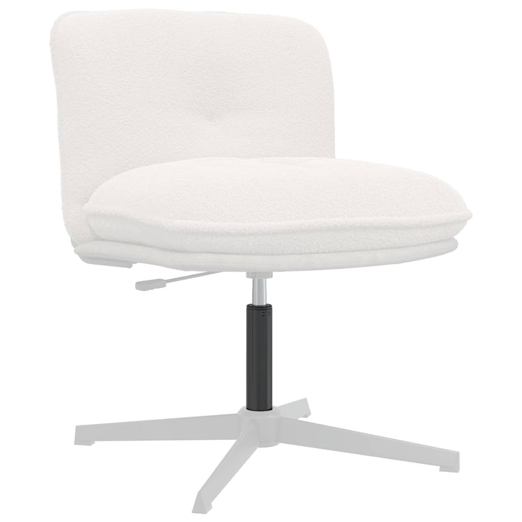 Vidaxl kantoorstoel gascilinder zwart 318-473 mm ijzer
