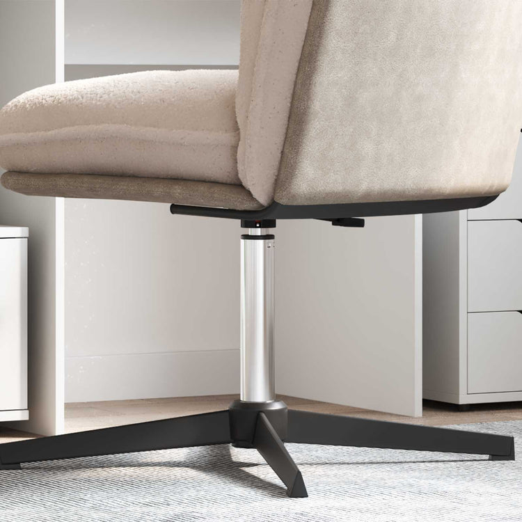 Vidaxl kantoorstoel gascilinder chroom 318-473 mm ijzer
