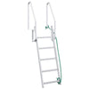 Vidaxl 5-treden haventrap zilver 58 x 77 x 191 cm aluminium