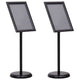Vidaxl posterstandaards 2 st zwart 45 x 32,7 x 108 cm aluminium