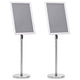 Vidaxl posterstandaards 2 st zilver 45 x 32,7 x 108 cm aluminium