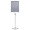 Vidaxl posterstandaards 2 pcs zilver 32.7 x 24 x 108 cm aluminium