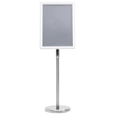 Vidaxl posterstandaards 2 st zilver 45 x 32,7 x 108 cm aluminium