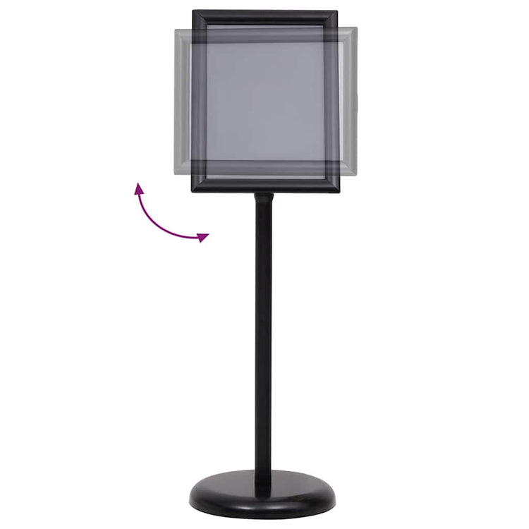 Vidaxl posterstandaards 2 st zwart 32.7 x 24 x 108 cm aluminium