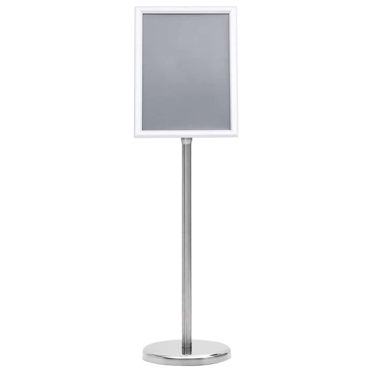 Vidaxl posterstandaards 2 st zilver 32.7 x 24 x 108 cm aluminium