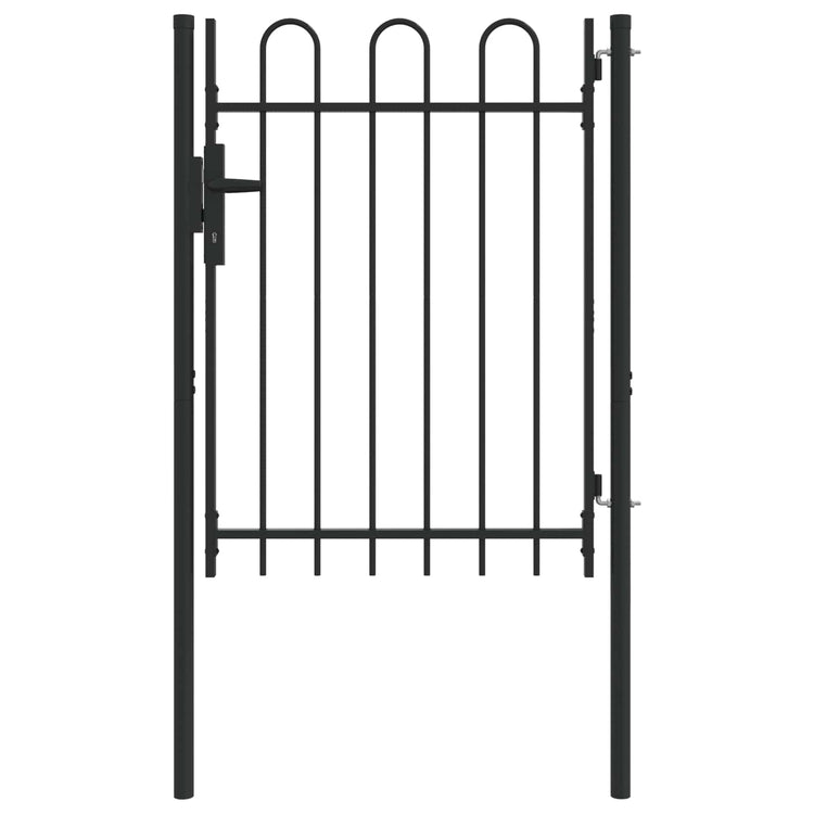 Vidaxl hekpoort boxtel 103 x 175 cm gepoedercoat staal grijs