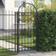 Vidaxl afrasteringspaal assen 200 x 88 x 14 cm staal vergrendelbaar