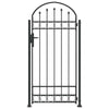 Vidaxl afrasteringspaal met slot grijs 200 x 88 x 14 cm staal