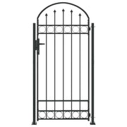 Vidaxl afrasteringspaal assen 200 x 88 x 14 cm staal vergrendelbaar - afbeelding 2