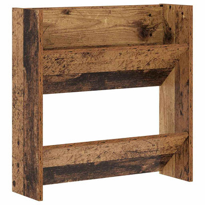 Vidaxl schoenenkast 60 x 18 x 60 cm bewerkt hout oud hout