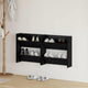 Vidaxl schoenenkast 2 st 60 x 18 x 60 cm bewerkt hout zwart eiken
