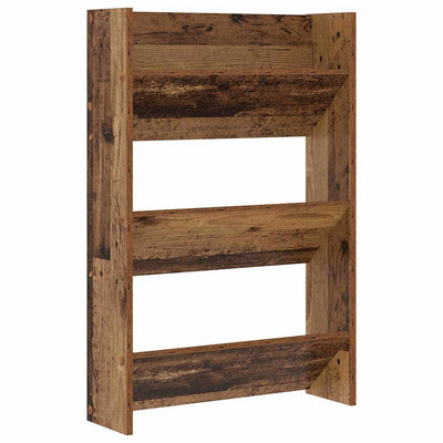 Vidaxl schoenenkast 60 x 18 x 90 cm bewerkt hout oud hout
