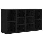 Vidaxl schoenenbank 103 x 30 x 54,5 cm bewerkt hout zwart eiken - afbeelding 2