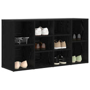 Vidaxl schoenenbank 103 x 30 x 54,5 cm bewerkt hout zwart eiken - afbeelding 3