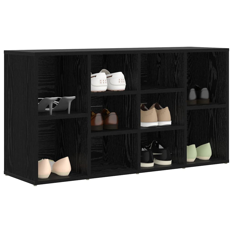 Vidaxl schoenenbank 103 x 30 x 54,5 cm bewerkt hout zwart eiken