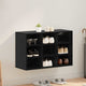 Vidaxl schoenenkast 77,5 x 30 x 51 cm bewerkt hout zwart eiken