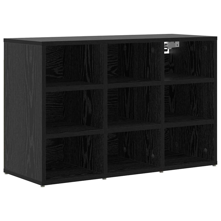 Vidaxl schoenenkast 77,5 x 30 x 51 cm bewerkt hout zwart eiken