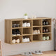 Vidaxl schoenenkast 103 x 30 x 51 cm bewerkt hout artisanaal eiken