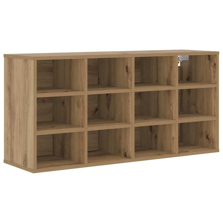 Vidaxl schoenenkast 103 x 30 x 51 cm bewerkt hout artisanaal eiken