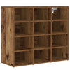 Vidaxl schoenenkast met plank oudhout 77,5 x 30 x 67 cm bewerkt hout