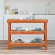 Vidaxl werkbank met plank 110,5 x 50 x 80 cm massief grenenhout - afbeelding 1