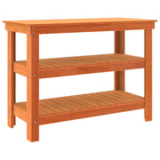 Vidaxl werkbank met plank 110,5 x 50 x 80 cm massief grenenhout - afbeelding 2