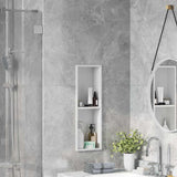 Vidaxl douche niche wit 60 x 20 x 9,5 cm roestvrij staal - afbeelding 1