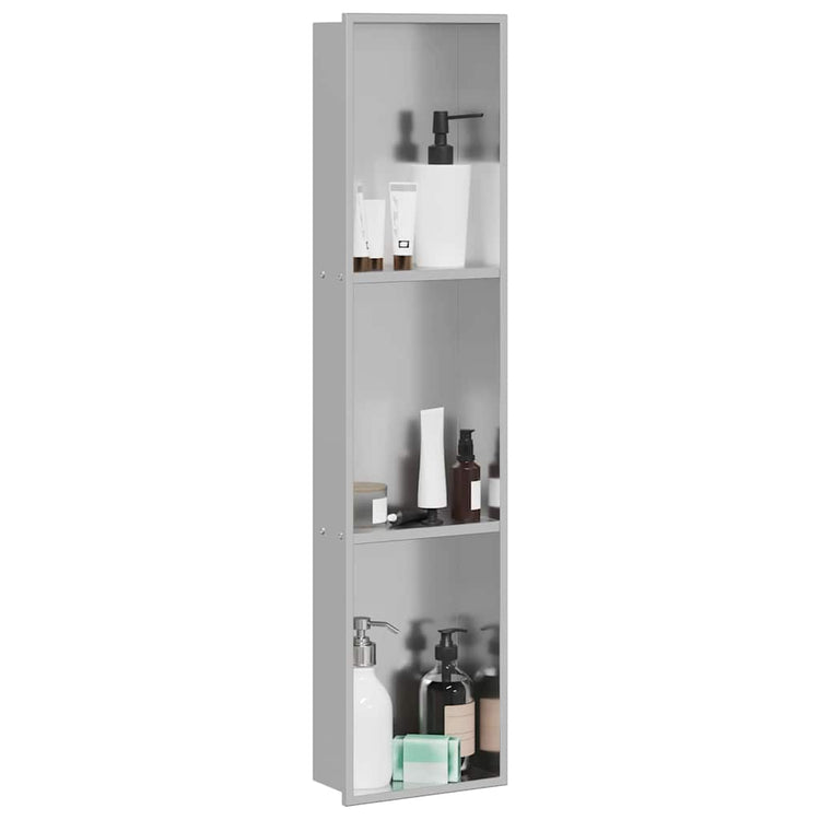 Vidaxl douche niche zilver 90 x 20 x 9,5 cm roestvrij staal