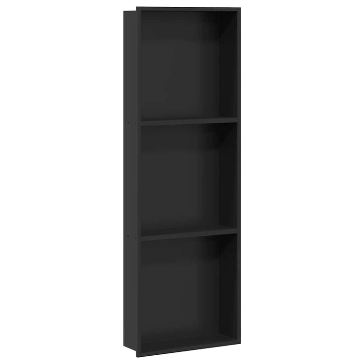 Vidaxl douche niche zwart 92 x 32 x 10 cm roestvrij staal