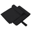 Vidaxl sporthanddoeken 2 pcs zwart 50 x 30 cm polyester en polyamide