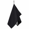 Vidaxl sporthanddoeken 2 pcs zwart 50 x 30 cm polyester en polyamide