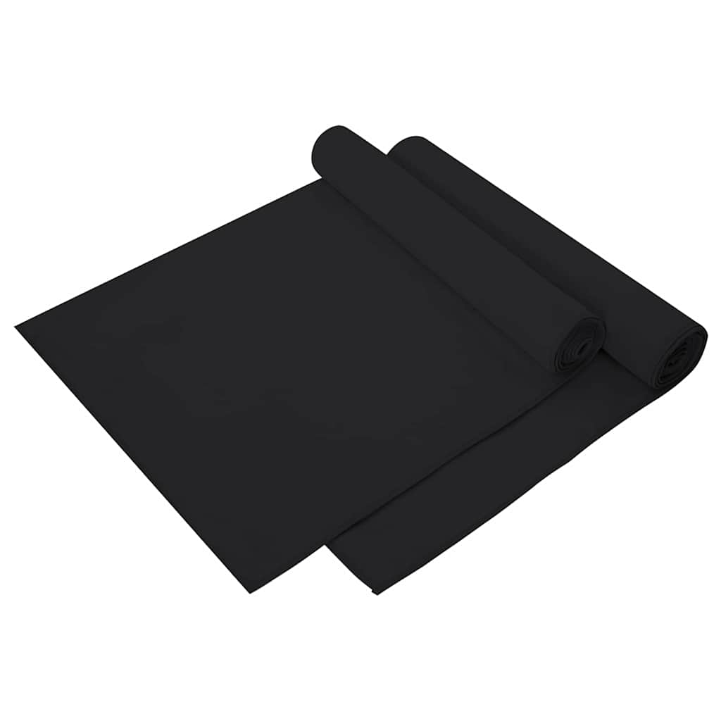 Vidaxl sporthanddoeken 2 st zwart 140 x 70 cm polyester en polyamide