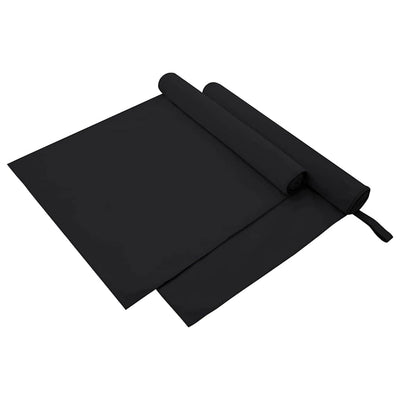 Vidaxl sporthanddoeken 2 st zwart 180 x 90 cm