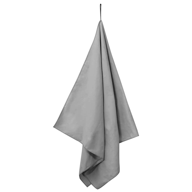 Vidaxl sporthanddoeken 2 st donkergrijs 140 x 70 cm