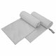 Vidaxl sporthanddoeken 2 st grijs 200 x 100 cm polyester en polyamide