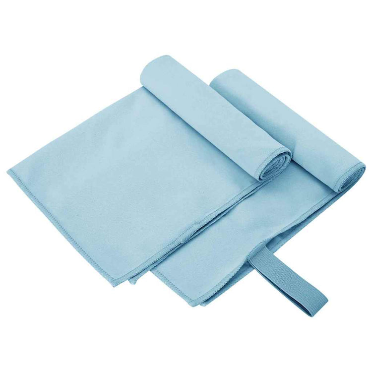 Vidaxl sporthanddoeken 2 st blauw 50 x 30 cm polyester en polyamide