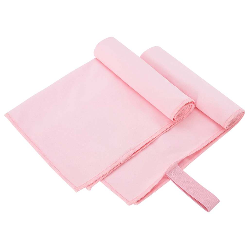 Vidaxl sporthanddoeken 2 st roze 50 x 30 cm