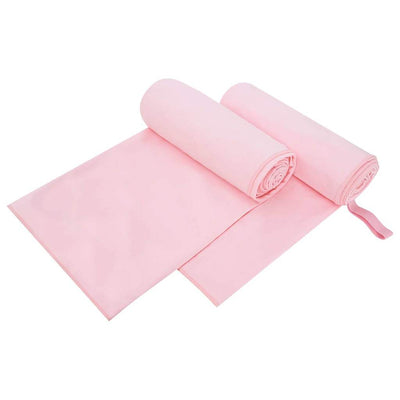 Vidaxl sporthanddoeken 2 st roze 200 x 100 cm