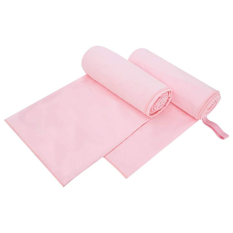 Vidaxl sporthanddoeken 2 st roze 200 x 100 cm